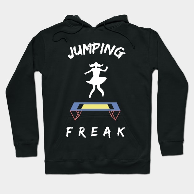 Funny Gymnastics Trampoline and Acrobatic Sports Quote Hoodie by Riffize